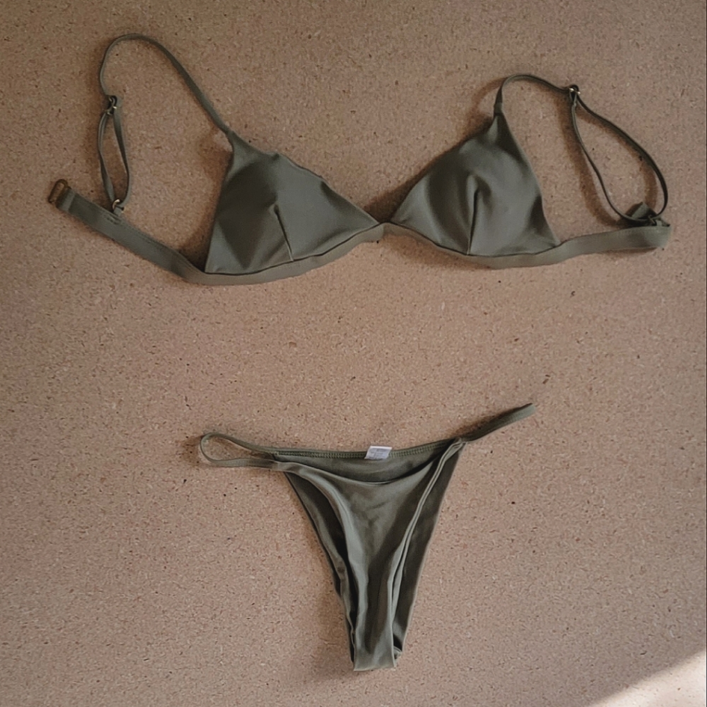 NWOT Olive Green Bikini
